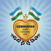 Usbekistan National Tag , National Tag Kuchen vektor