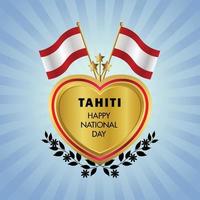 Tahiti National Tag , National Tag Kuchen vektor