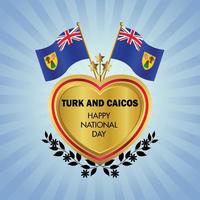 Türke und Caicos National Tag , National Tag Kuchen vektor