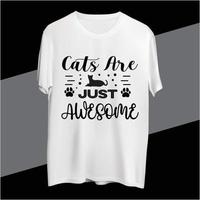 Katzen sind gerade genial T-Shirt Design vektor