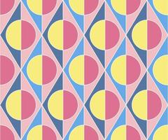 nahtlos abstrakt Jahrgang Hintergrund im sechziger Jahre Stil. geometrisch Muster. Vektor Illustration