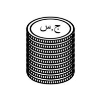 republik av de sudan valuta symbol, sudansk pund ikon, sdg tecken. vektor illustration