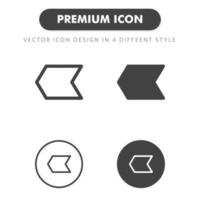 föregående ikon isolerad på vit bakgrund. för din webbdesign, logotyp, app, ui. vektorgrafikillustration och redigerbar stroke. eps 10. vektor