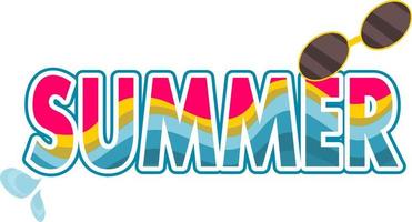 abstrakt bunt Sommer- Text Banner. Vektor Illustration.