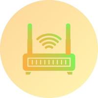 WLAN-Router-Vektorsymbol vektor