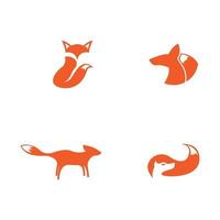 Fuchs Logo Icon Set vektor