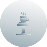 kaffe tabell vektor ikon