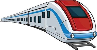 Zug U-Bahn Express Intercity Cartoon Vektor-Illustration vektor