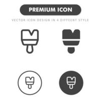 pensel ikon isolerad på vit bakgrund. för din webbdesign, logotyp, app, ui. vektorgrafikillustration och redigerbar stroke. eps 10. vektor