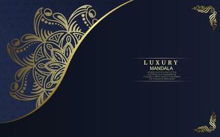 Luxus-Ziermandala-Hintergrund mit Premium-Vektor des arabischen islamischen Ostmusterstils vektor
