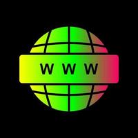 World Wide Web-Vektorsymbol vektor