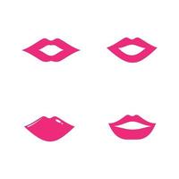 Lippen Logo Icon Vektor