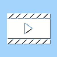 einzigartiges Video- und Animationsvektorsymbol vektor