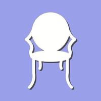 Vektorsymbol für alten Stuhl vektor
