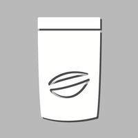 Vektorsymbol für Kaffeebeutel vektor