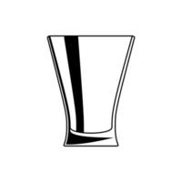 Schuss Brille Symbol Vektor. Trinken Illustration unterzeichnen. Bar Illustration unterzeichnen. vektor