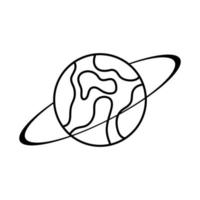 planet ikon vektor. astronomi illustration tecken. Plats symbol. vetenskap logotyp. vektor