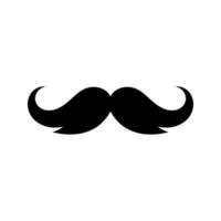 mustasch vektor ikon. frisör illustration tecken. frisyr symbol eller logotyp.