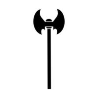 Axt Vektor Symbol. Poleaxe Illustration unterzeichnen. Waffe Symbol oder Logo.