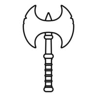 Axt Vektor Symbol. Poleaxe Illustration unterzeichnen. Waffe Symbol oder Logo.