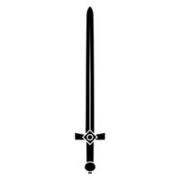 Schwert Symbol Vektor Satz. Säbel Illustration Zeichen Sammlung. Waffe Symbol. Stahl Logo.