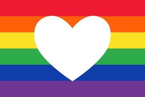 HBTQ flagga vektor illustration. regnbåge stolthet flagga symbol av de Gay och lesbisk rörelse