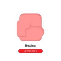 boxningshandske ikon vektorillustration. boxningshandske ikon platt design. vektor