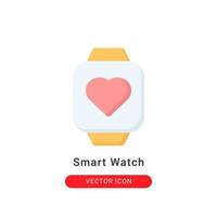 Smartwatch-Symbol-Vektorillustration. flaches Design der Smartwatch-Ikone. vektor