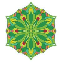 bunt Blumen- modern Mandala und Blume Hintergrund. vektor