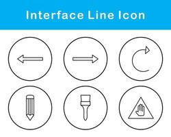 gränssnitt vektor ikon uppsättning