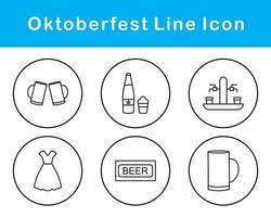 oktoberfest vektor ikon uppsättning