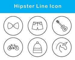 Hipster Vektor Symbol einstellen