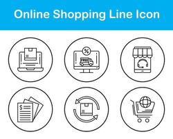 Online-Shopping-Vektor-Icon-Set vektor