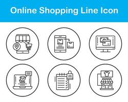 Online-Shopping-Vektor-Icon-Set vektor