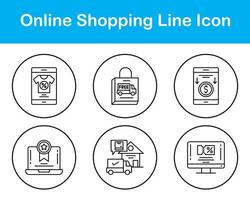 Online-Shopping-Vektor-Icon-Set vektor