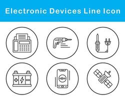 elektronisk enheter vektor ikon uppsättning