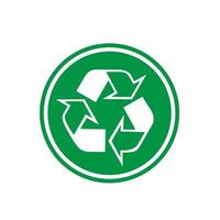 recyceln Symbol oder recyceln Logo, isoliert Weiß Hintergrund vektor