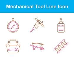 mechanisch Werkzeug Vektor Symbol einstellen