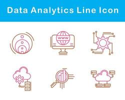 Daten Analytik Vektor Symbol einstellen