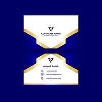 Blau Design Geschäft Karte Tamplate vektor