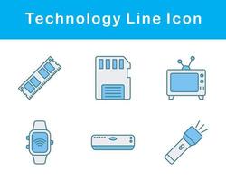 teknologi vektor ikon uppsättning