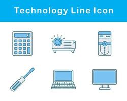 Technologie Vektor Symbol einstellen