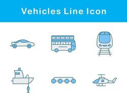 Fahrzeuge Vektor Symbol einstellen