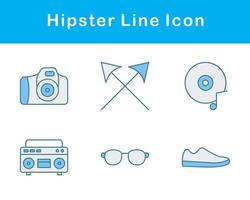 Hipster Vektor Symbol einstellen