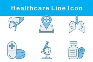 sjukvård vektor ikon uppsättning