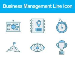 företag förvaltning vektor ikon uppsättning