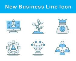 ny företag vektor ikon uppsättning
