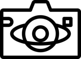 kameravektorillustration auf einem hintergrund. hochwertige symbole. vektorikonen für konzept und grafikdesign. vektor