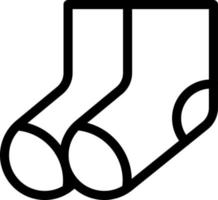 Socken-Vektor-Illustration auf einem Hintergrund. hochwertige Symbole. Vektor-Icons für Konzept und Grafikdesign. vektor