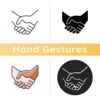 Handshake-Vektor-Symbol vektor
